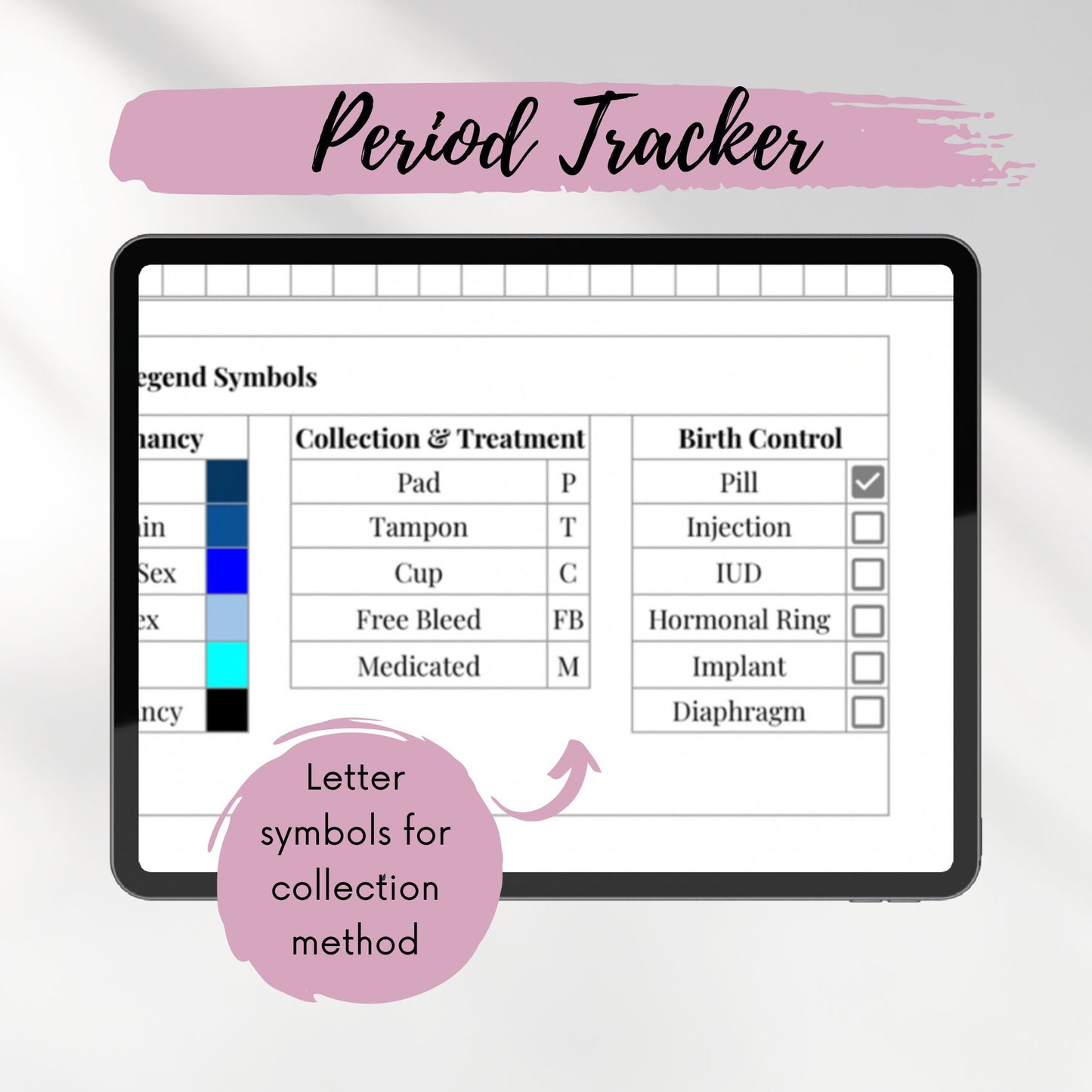 Period Tracker Spreadsheet – Menstrual Cycle Tracker for Fertility, Health, Wellness | Excel, Google Sheets, PDF Printable | Private & Secure