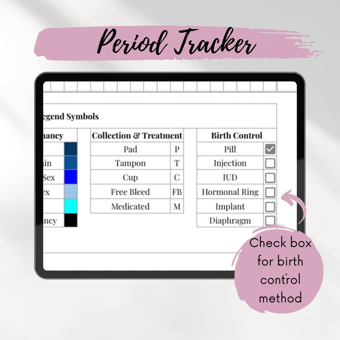 Period Tracker Spreadsheet – Menstrual Cycle Tracker for Fertility, Health, Wellness | Excel, Google Sheets, PDF Printable | Private & Secure